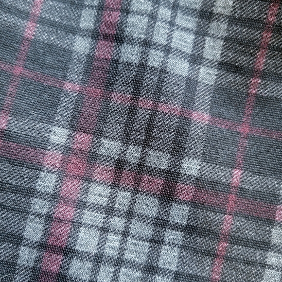 Plaid Leggings in Black and Purple Size Large - Picture 2 of 6